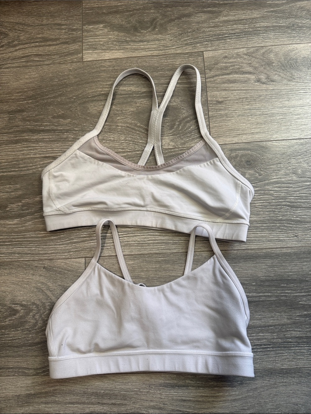 lululemon athletica Light Gray Double-Strap Sports Bras